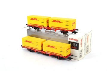 Märklin H0 - 47705 - Modeltrein goederenwagon (2) - Twee, Nieuw