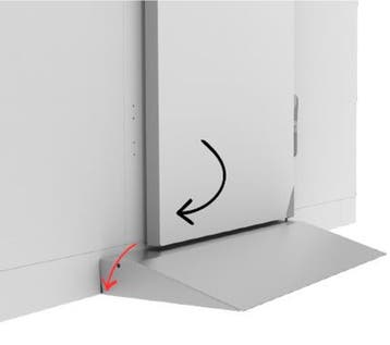 Automatische oprijplaat 80 mm voor koelcel en vriescel, Nieuw in verpakking, Koelen en Vriezen