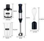 Staafmixer 1000W – 4-in-1 Handblender met Hakmolen en Garde, Verzenden, Nieuw