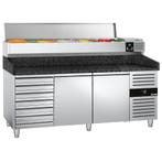 GGM Gastro | Pizza koelwerkbank PREMIUM - 2000x800mm - 2 |, Verzenden, Nieuw in verpakking