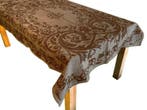 Tafelkleed Vintage Bruin - 130 x 200 cm - barok NIEUW, Huis en Inrichting, Tafelkleden, Ophalen of Verzenden, Nieuw, Rechthoek