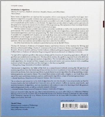 Introduction To Algorithms 3rd - Thomas H. Cormen, Boeken, Verzenden, Gelezen, Thomas H. Cormen