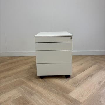 metalen ladeblok vv 4 lades + sleutel (hxbxd) 52x42x58 cm,, Ophalen of Verzenden, Gebruikt