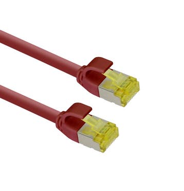 Ultra slim Patchkabel S/FTP Cat 6A rood 3 M, Ophalen of Verzenden, Nieuw