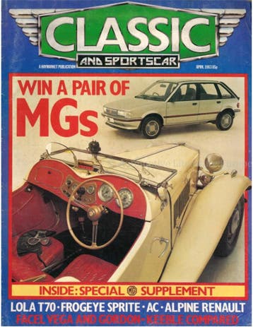 1983 CLASSIC AND SPORTSCAR MAGAZINE (04) APRIL ENGELS, Nieuw, Author