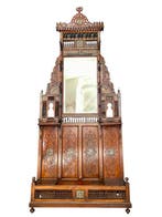 Kapstok - Hout, parelmoer, Antiek en Kunst