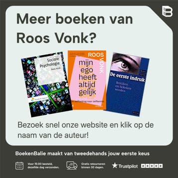 Sociale psychologie - Roos Vonk 9789024442744, Verzenden, Gelezen, Roos Vonk
