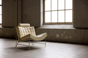 Design fauteuils eetkamerstoelen van Amerken in TOPstaat, Design, 75 tot 100 cm, 75 tot 100 cm, Leer