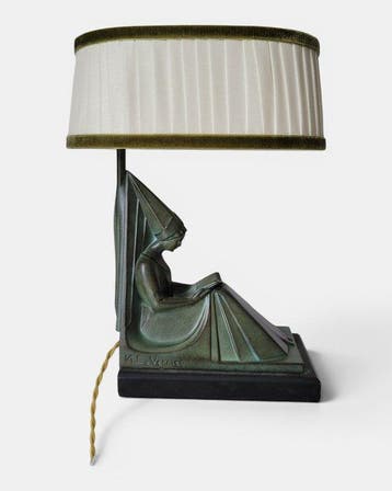 Max le Verrier - Beeld, Lampe Moyen-Age ou Liseuse