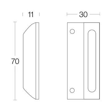 Intersteel Sluitplaat voor raamsluiting - nikkel mat, Verzenden, Nieuw