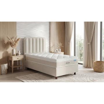 1-Persoons Opbergboxspring Larissa 90x200, Ophalen of Verzenden, Nieuw, Eenpersoons