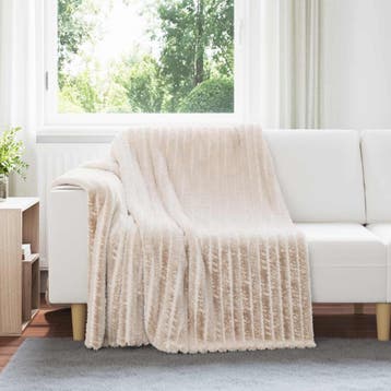 vidaXL Kleden 6 pcs Beige 200 x 150 cm Fleece, Verzenden, Nieuw, Beige