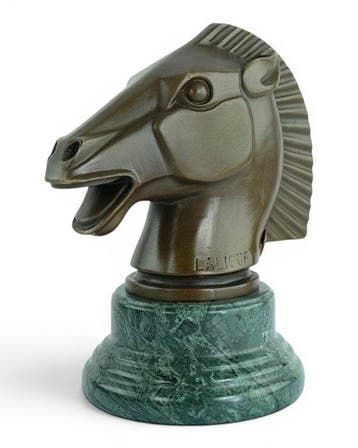 René Lalique (1860–1945) - after - sculptuur, Tête de Cheval
