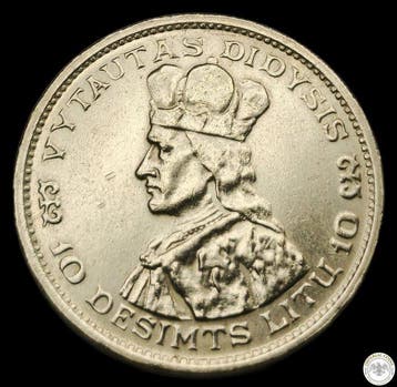 Litouwen. 10 Lit 1936 / Vytautas (Zonder minimumprijs)