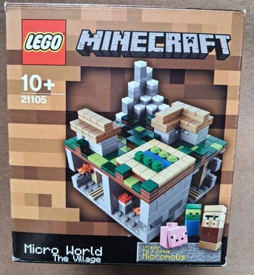 Lego Set - 21105 - Minecraft - Micro World The Village, Nieuw