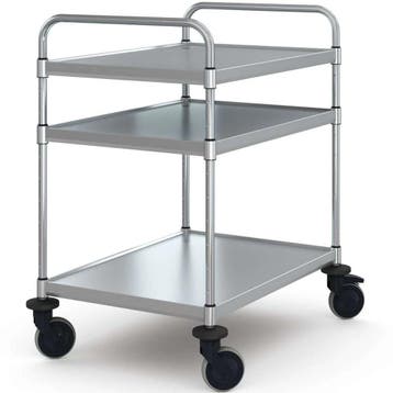 Serveerwagen | VARIOCART | RVS | 3 Niveaus (EN800x600) |, Verzenden, Nieuw in verpakking
