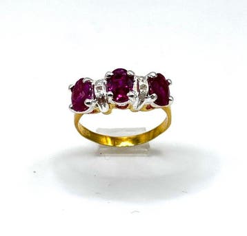 Zonder minimumprijs - Eeuwigheidsring - 9 kt. Geel goud,, Sieraden, Tassen en Uiterlijk, Antieke sieraden