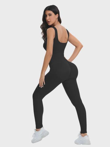 Dames Shapewear Jumpsuit met Ingebouwde BH - Bodycon, Vierka, Verzenden, Nieuw