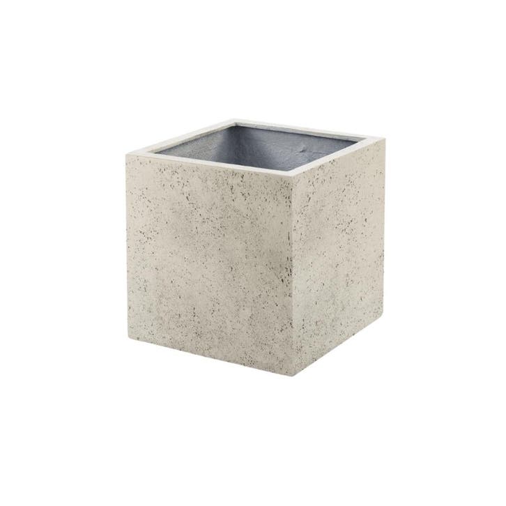 Green Bubble - Pot Grigo Cube Antique White - 60x60 - Ø, Tuin en Terras, Bloembakken en Plantenbakken, Nieuw, Ophalen of Verzenden