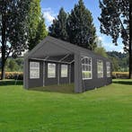 Tuinpaviljoen 6x4m met 4 zijwanden - grijs, Verzenden, Nieuw