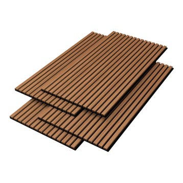 [NEU.HOLZ] Akoestisch Wandpaneel Vang set van 4 mdf 2,88 m², Doe-het-zelf en Verbouw, Platen en Panelen, Verzenden, Nieuw