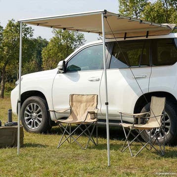 vidaXL Luifel voor camper en caravan 1,2x2x2,15 m beige, Verzenden, Nieuw, Tot en met 2
