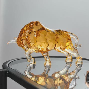 Kristallen Stier Beeldje - Luxe Acryl Ox Sculptuur voor Woon, Verzenden, Nieuw in verpakking