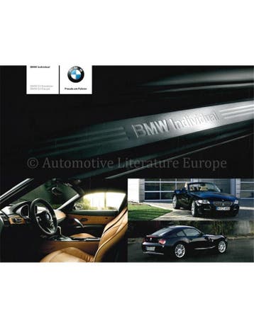 2008 BMW Z4 INDIVIDUAL BROCHURE DUITS, Nieuw, BMW, Author
