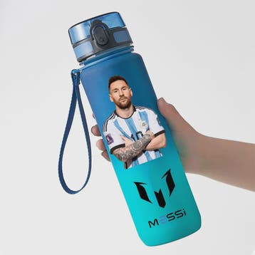 Lionel Messi Drinkfles 650ml - Blauw, PC Safe, Draagbaar, Pe, Verzenden, Nieuw
