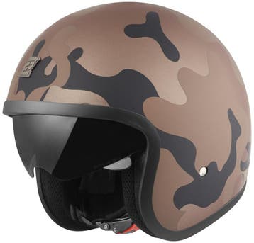 Bogotto V537 Camo Bruin Jethelm, Jethelm, Nieuw met kaartje, Overige merken, Heren