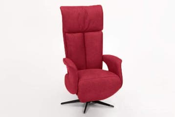 Relaxfauteuil Uitgeest - relaxfauteuils - Rood, Huis en Inrichting, Stoelen, Nieuw, Rood, Stof