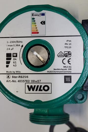 WILO  STAR RS 25-6-130 nieuw, Ophalen of Verzenden, Nieuw