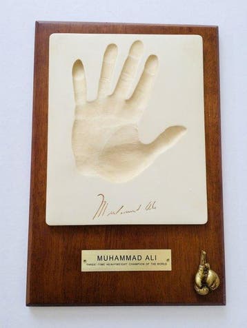 Boxing - Muhammad Ali - Real Hand Size - Handafdrukplaat, Verzamelen, Nieuw