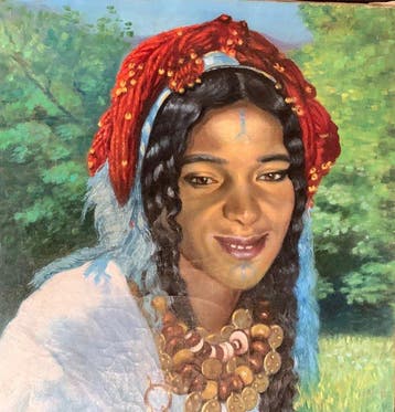 Scuola Italiana (XX), firmato A. Garino - Donna Africana