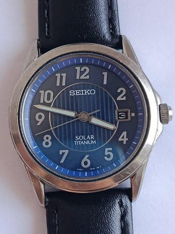 Seiko - Solar Titanium - Zonder minimumprijs - V145-0AZ0 -