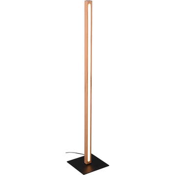 Vloerlamp - Dimbaar - 1-lichts - Mat Chroom, Huis en Inrichting, Lampen | Vloerlampen, Ophalen of Verzenden, Nieuw, Hout, 100 tot 150 cm