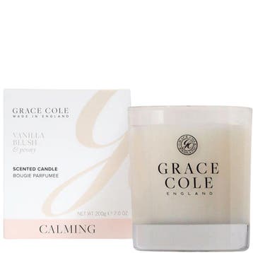 Grace Cole Vanilla Blush & Peony Candle - 200gr, Ophalen of Verzenden, Nieuw, Overige typen