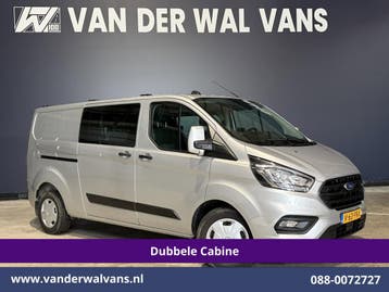 Ford Transit Custom | 2.0 TDCI 131pk L2H1 Dubbele Cabine, Auto's, Bestelauto's, Gebruikt, Euro 6, Dealer onderhouden, Ford