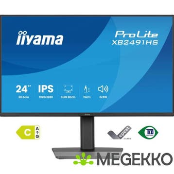 Iiyama ProLite XB2491HS-B1 24  Full HD IPS monitor, Verzenden, Nieuw, Iiyama