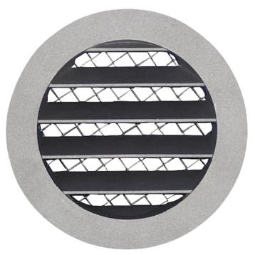 Rond buitenluchtrooster aluminium Ø 200mm met grofmazig gaas, Verzenden, Nieuw