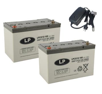 Landport (LP) 2x LPCG12-100 accus 12 volt 100 ah + IMPULS, Ophalen of Verzenden, Nieuw