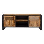 Tv-meubel Mangohout Tristan 150 cm, Verzenden, Nieuw, Overige houtsoorten, Industriële meubels