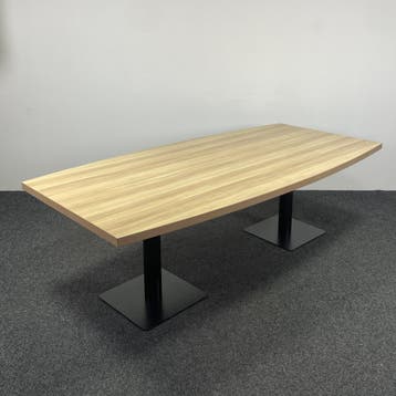 Vergadertafel Eiken Blad - 240 x 120 cm, Ophalen of Verzenden, Gebruikt
