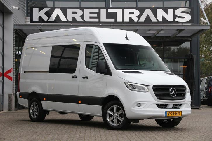 Zakelijke Lease |  Mercedes-Benz Sprinter 319 3.0 CDI V6, Auto's, Bestelauto's, Lease, Grijs, Automaat, Wit, Gebruikt, Mercedes-Benz