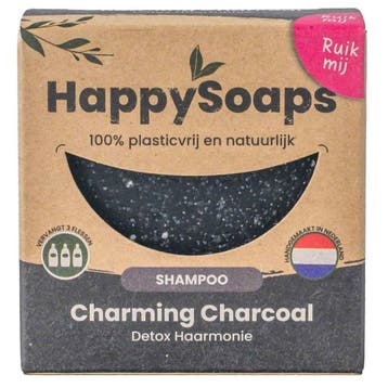 HappySoaps – Shampoo Bar Charming Charcoal – 70 gr, Verzenden, Nieuw