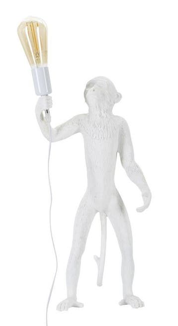TAFELLAMP AAP WIT CM Ø 26X34X55, Huis en Inrichting, Lampen | Tafellampen, Ophalen of Verzenden, Nieuw