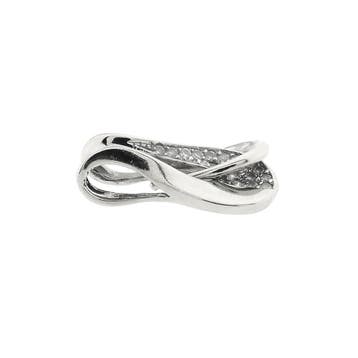 Witgouden hanger met zirconia (Hanger of bedel), Ophalen of Verzenden, Gebruikt, Goud, Overige merken