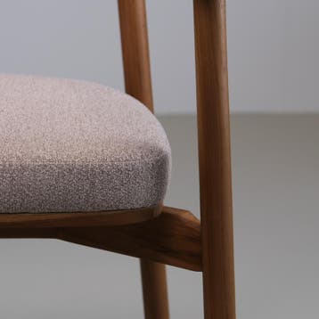 Sorét eetkamerstoel | Massief teak | 3 uitvoeringen, Nieuw, Hout, Modern / minimalistisch / Scandinavisch / Japandi