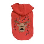 Honden Kerst Hoodie Rood -  Rudolf Light (Truien), Ophalen of Verzenden, Nieuw, Hondenvest