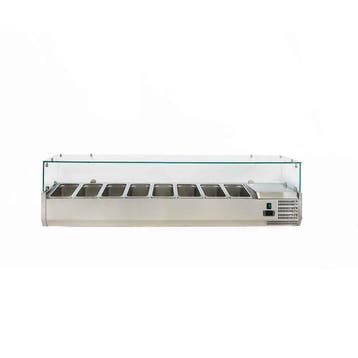 HCB Opzetkoelvitrine - Saladière met glas - 8 x 1/4 GN - 160, Verzenden, Nieuw in verpakking